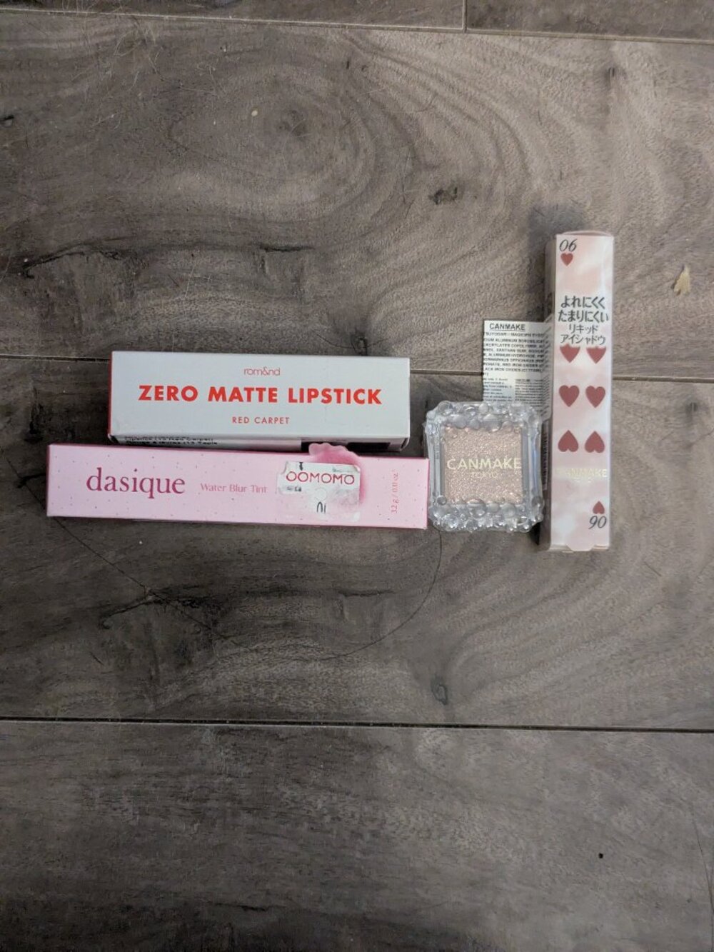 J-Beauty Makeup Bundle – Rom&nd, Dasique, Canmake Lip + Eyeshadow Set